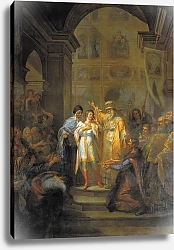 Постер Угрюмов Григорий Призвание Михаила Федоровича Романова на царство 14 марта 1613 года. Не позднее 1800