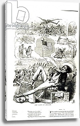 Постер Дойл Ричард 'The Land of Liberty', cartoon from Punch Magazine, 1847