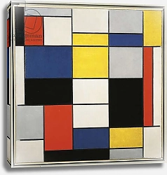 Постер Мондриан Пит Large Composition with Black, Red, Grey, Yellow and Blue, 1919-1920