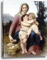 Постер Бугеро Вильям (Adolphe-William Bouguereau) Святое семейство 2