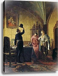 Постер Неврев Николай Присяга Лжедмитрия I польскому королю Сигизмунду III на введение в России католицизма