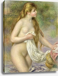Постер Ренуар Пьер (Pierre-Auguste Renoir) Bather with long hair, c.1895