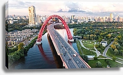 Постер Живописный Мост, Москва, Россия