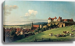 Постер Беллотто Бернардо Вид Пирны от замка Зонненштайн