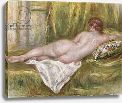 Постер Ренуар Пьер (Pierre-Auguste Renoir) Reclining Nude from the Back, Rest after the Bath, c.1909