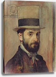 Постер Дега Эдгар (Edgar Degas) Portrait of Leon Bonnat c.1863