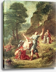 Постер Делакруа Эжен (Eugene Delacroix) Orpheus and Eurydice, Spring from a series of the Four Seasons, 1862
