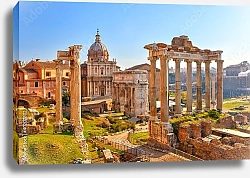 Постер Италия. Знаменитый Римский форум