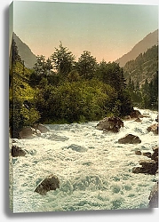 Постер Швейцария. Река Лютшина