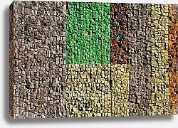Постер Цветной мозаичный фон керамической плитки