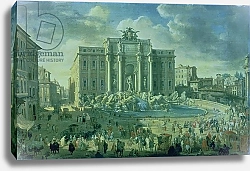 Постер Панини Джованни Паоло The Trevi Fountain in Rome, 1753-56