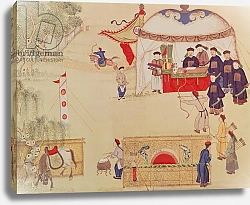 Постер Школа: Китайская 18в. An archery contest, late 18th century