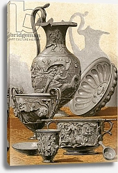 Постер Сельер П. Silver Vases found at Bernay