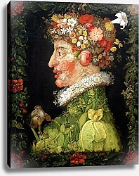 Постер Арчимбольдо Джузеппе Spring, from a series depicting the four seasons, 1573