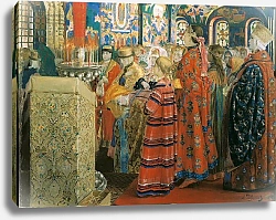 Постер Рябушкин Андрей Русские женщины XVII столетия в церкви. 1899