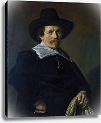 Постер Халс Франс Портрет мужчины, держащего перчатки