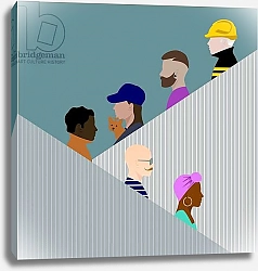 Постер Хантли Клэр (совр) Escalator People