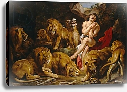 Постер Рубенс Петер (Pieter Paul Rubens) Daniel and the Lions Den, c.1615