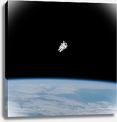 Постер Космонавт над землей