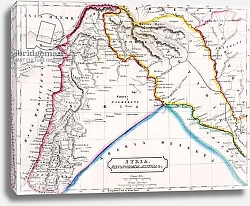 Постер Школа: Английская 19в. Map of Syria, Mesopotamia, Assyria &c., from 'The Atlas of Ancient Geography', c.1829