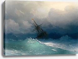 Постер Айвазовский Иван Корабль в бушующем море