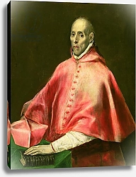 Постер Эль Греко Portrait of Cardinal Juan de Tavera