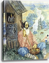 Постер Кустодиев Борис Pilgrim, 1920