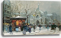 Постер Гальен Евген Snow Scene in Paris