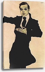 Постер Шиле Эгон (Egon Schiele) Портрет Макса Оппенгеймера