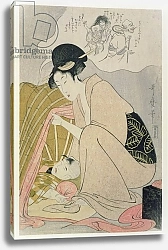 Постер Утамаро Китагава T H Riches 1913. Child having a Nightmare, c.1801