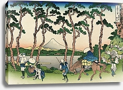 Постер Хокусай Кацушика Tōkaidō hodogaya
