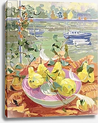 Постер Ллойд Элизабет (совр) Pink Plate of Pears