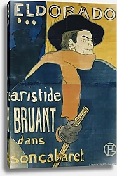 Постер Тулуз-Лотрек Анри (Henri Toulouse-Lautrec) Eldorado, Aristide Bruant, 1892