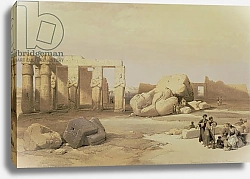 Постер Робертс Давид Fragments of the Great Colossus, at the Memnonium, Thebes, 1937 BC