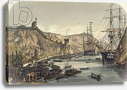 Постер Harbour of Balaklava looking toward the Black Sea, 1859