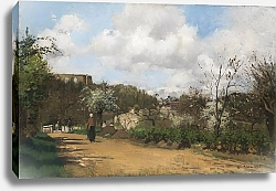 Постер Писсарро Камиль (Camille Pissarro) Вид на Лувесинс