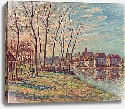 Постер Сислей Альфред (Alfred Sisley) View of Moret, 1889