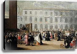 Постер Школа: Венецианская 17в. Carnival in St. Mark's Square, Venice, 17th century