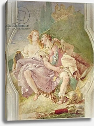 Постер Тьеполо Джованни Rinaldo Enchanted by Armida, from 'Gerusalemme Liberata' by Torquato Tasso 1757