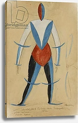 Постер Малевич Казимир Aviator, Costume design for the opera Victory over the sun by Aleksei Kruchenykh, 1913