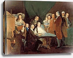 Постер Гойя Франсиско (Francisco de Goya) The Family of the Infante Don Luis de Borbon, 1783-84