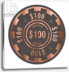 Постер Домейн Франсуа (совр) PokerChip $100, 2015, digital
