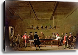 Постер Шарден Жан-Батист A Game of Billiards, c.1720-26