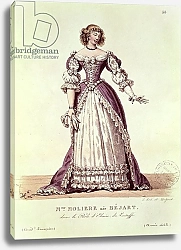 Постер Леком Ипполит Madame Moliere, nee Armande Bejart in the role of Elmire in 'Le Tartuffe' by Moliere