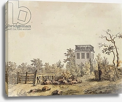 Постер Фридрих Каспар (Caspar David Friedrich) Landscape with a Pavilion, c. 1797