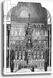 Постер Школа: Ирландская 19в. High Altar of St Alphonsus Liguori, Limerick, Ireland, illustration from 'The Builder', 1865