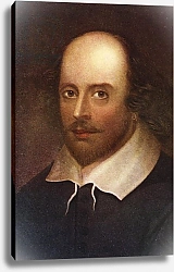 Постер Школа: Английская, 17в. Portrait of William Shakespeare