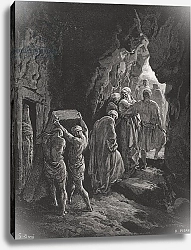 Постер Доре Гюстав The Burial of Sarah, illustration from Dore's 'The Holy Bible', engraved by Pisan, 1866