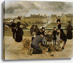 Постер Беро Жан Children With a Toy Seller on the quai du Louvre