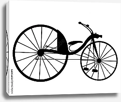 Постер Викторианский старый ретро велосипед